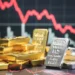 gold and silver prices today fall bullion market