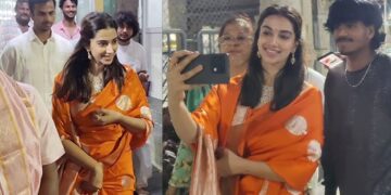 Actress Meenakshi Chaudhary Tirumala temple darshan