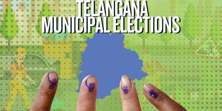 Telangana municipal election candidates filing nominations