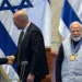 Narendra Modi receiving Speaker of the Knesset Medal in Israel