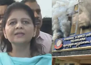 Fire at Telangana FSL laboratory in Hyderabad under control by firefighters