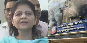 Fire at Telangana FSL laboratory in Hyderabad under control by firefighters