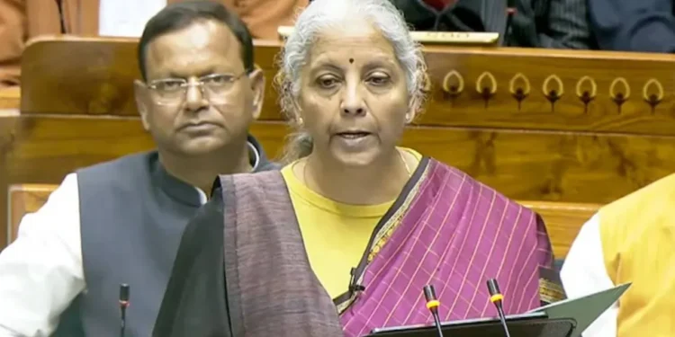 Finance Minister Nirmala Sitharaman presents Union Budget 2026-27 highlighting Viksit Bharat vision and Andhra Pradesh benefits