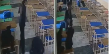 Police at Tarn Taran law college after shooting incident