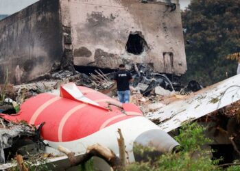 Air India Flight 171 Boeing 787 crash site in Ahmedabad