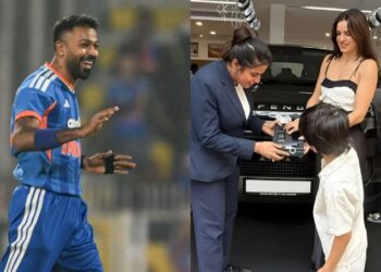 Hardik Pandya gifting Land Rover to son Agastya