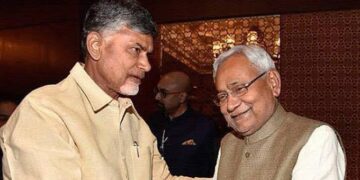 Chandrababu Naidu wishing Nitish Kumar on birthday Bihar Chief Minister Nitish Kumar