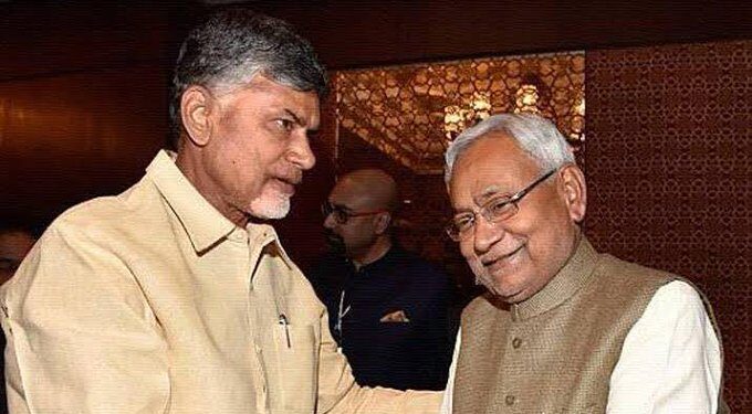 Chandrababu Naidu wishing Nitish Kumar on birthday Bihar Chief Minister Nitish Kumar