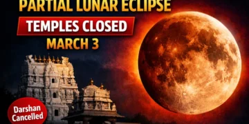 Lunar eclipse temple closures at major temples in Telugu states