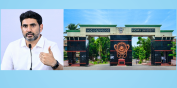 Andhra University centenary celebrations with Minister Nara Lokesh