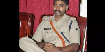 IPS officer Sunil Naik arrives at Guntur CCS police station for questioning in the Sunil Naik custodial torture case.